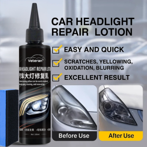 Automotive Headlight Refurbishment Agent Scratch Remover Headlamp Polisher Removes Yellowish Hazy 汽车大灯翻新修复剂