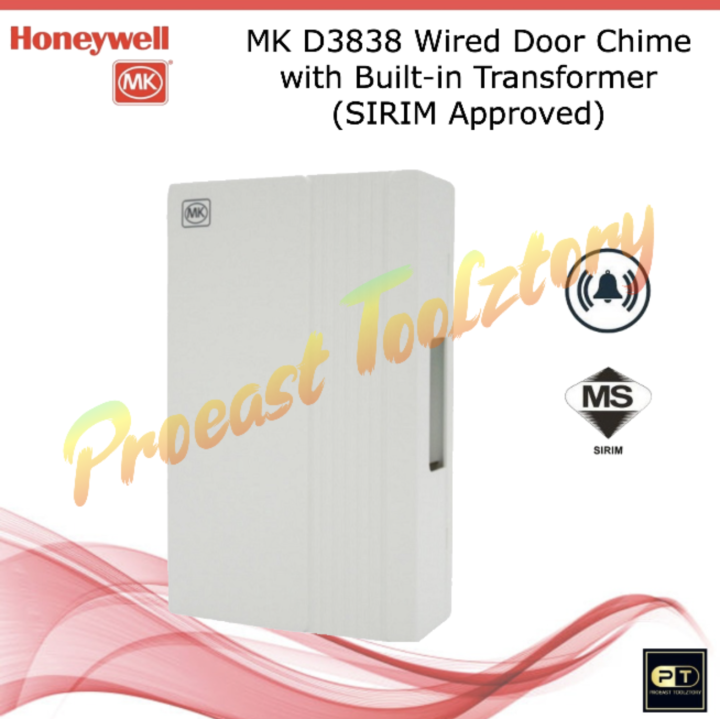 MK D3838 Wired Door Chime with Builtin Transformer (SIRIM Approved) VT