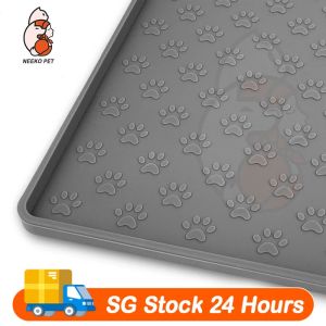SG Silicone Pet Food Placemat Pets Feeding Mat Dog & Cat Waterproof Placemats Food & Water Spill Prevention Mats