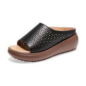 รองเท้าแตะส้นเตี้ยผู้หญิงลายใหม่แบบอักษร I สไตล์เก๋สวยงามเบาสบาย