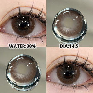 💌💌{COD}FUNSACHY BLOOM BLACK Doll Eyes Contact Lens 1 Pair 14.5mm Chocolate Contact Lens Yearly Color Softlens