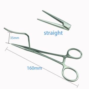 Pet Sterilization Pliers Ligation Fixed Forceps Stainless Steel Ovary Ligation Sterilization Forceps Veterinary Ligation Tool