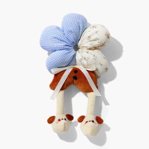 NOVELLEO Phim hoạt hình Dây buộc tóc hình mông động vật Dễ thương Vải Dây buộc tóc bông Dây buộc tóc Vòng tròn ruột già Dây cao su bun Phụ nữ