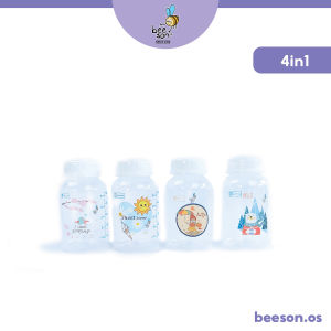 Beeson 4in1 / 6in1 150ml Botol Storage Susu / Breastmilk Storage Bottles Set Standard Neck BPA Free 80701 81236