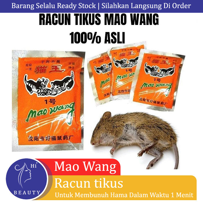PROMO 3 BUNGKUS Racun Pembasmi Hama Tikus - Racun Tikus Maowang Mao ...