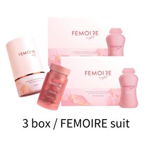 FEMOIRE NIGHT – Rose Placenta & Hibiscus Collagen Peptides for Overnight Skin Repair Brightening & Firming • Anti-Aging Dark Spot & Fine Line Care – 15 Sachets(Shukang store)