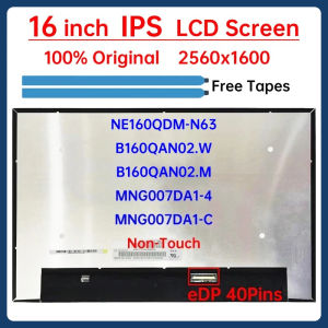 16 Inch LCD Screen NE160QDM-N63 B160QAN02.W B160QAN02.M MNG007DA1-4 MNG007DA1-C For Lenovo ThinkPad T16 P16s Gen 1 Display Panel
