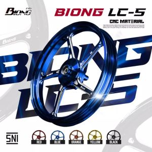 Velg Velag Biong Beat Genio Vario 110 125 150 Scoopy Lc5 Lc 5 Model Palang 5 Full CNC Two Tone Pnp SNI Pelek Velak