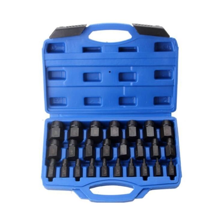 25Pieces Damaged Screw Extractor Remover Set Hex Shank Broken Bolt