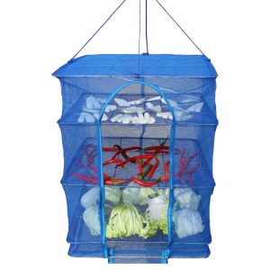 คอนโดตากปลา ที่ตากปลา ที่ตากอาหาร 4 ชั้น มุ้งตากอาหาร ตาข่ายตากอาหาร พร้อมซิปปิดกันแมลง อเนกประสงค์ ประหยัดพื้นที่