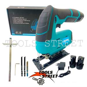 (SERIE 12)  QUEEN เลื่อยจิ๊กซอว์ไร้สาย ขนาด 65มม. แบต12V 1.5Ah  มีไฟ LED ปรับเอียงได้ 45องศา น้ำหนักเบา พร้อมใบเลื่อยฟรี 3 ใบ รุ่น QJS12