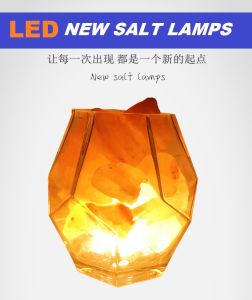 LED Himalaya Crystal Salt Lamp Creative Simple Bedroom Bedside Lamp Decorative Table Lamp Night Light Lampu Garam Hiasan Lampu Malam 水晶盐晶灯