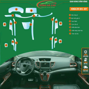Honda CRV 2012 - 2017: Full bộ tặng dán hõmDán PPF bảo vệ nội thất chống xước và luôn bóng đẹp