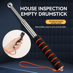 Telescopic Rod Hollow Hammer Stick Extendable Tapping Rod Tiles Checker Hollow Wall Hammer Hollow Examiner House Inspection Hammer House Inspection Tool