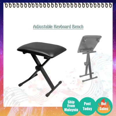 Foldable Electric Organ stool Piano bench Adjustable keyboard bench