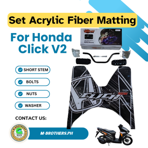SET Honda Click V2 Acrylic Fiber Matting with Short Stem Slider