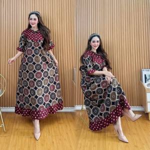 Daster Wanita Remaja Kekinian Daster Klok Corona Hijau