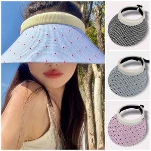 AZDH ป้องกันรังสียูวี หมวกกันแดดผู้หญิง หวานหวานแหววว จุดที่มีสีสัน หมวกแก๊ปชนิดเปิดด้านบน แฟชั่นสำหรับผู้หญิง ครีมกันแดดป้องกันแสงแดด หมวกหมวกแก็ป ชายหาดริมชายหาด