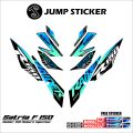 Stiker striping satria f 150 injeksi grafis variasi 018. 