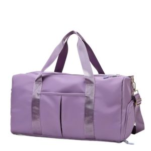 BLACKON Short Distance Travel Luggage Bag Oxford Multi-functional Large Capacity Handbag Portable with Shoe Compartment Gym Shoulder Bag Ladies