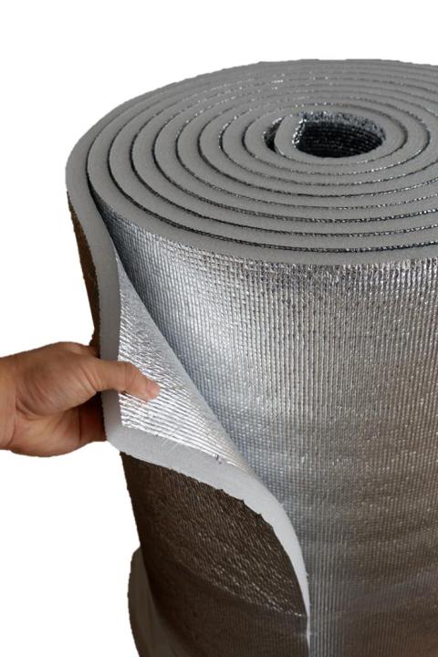 ฉนวนpeเคลือบฟอยล์2ด้าน หนา20mm กว้าง90cm ยาว5m Insulation Epe Foam 2 Sides 20mm90cm 5m 5518