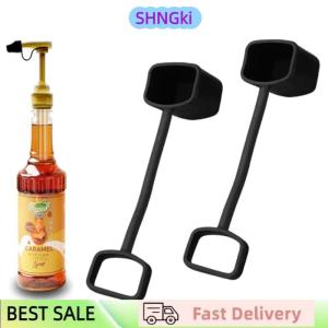 SHNGki 5 10 PCS Coffee Syrup Pump Tip Cap Covers Pourer Cap Syrup Covers Caps Silicone Fits For Syrup Pump Pour Dispenser