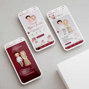Undangan Digital Website Premium Tema Flower 01 Tanpa Foto