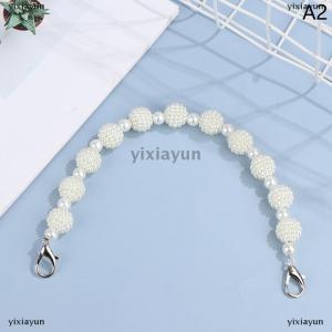 [COD] yixiayun Bag Strap Handbag Handle Belts Purse Handles Beaded Chain Bag Accessories