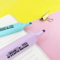 6 Colors/Set Highlighter Pen/Text Marker 6 Colors New Popular Pastel Highlighter Marker Pen Macaron Colors Painting Graffiti Marker Set Large-capacity PP Cute Highlighter Marker Pen Set for School Office Supply. 