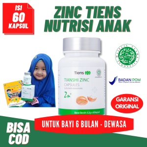Nutrisi Zinc Capsules untuk anak dan bayi | penambah nafsu makan - peninggi dan penggemuk badan anak - obat diare anak