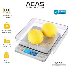 ACAS QZ-201 Timbangan Emas Digital 500 gr / 0.01 Gr - 2 Kg / 0.1 gram Digital Pocket Scale Mini Saku Kantong Bumbu Dapur Kopi Kue Perhiasan Emas 500gr / 0.01gr - 2kg / 0.1gr