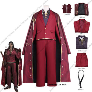 Hot Limbus Company Lei Heng Cosplay Costume Wig Hat Gloves Anime Character Outfit Halloween Party Carnival Christmas Men Cosplay h2610