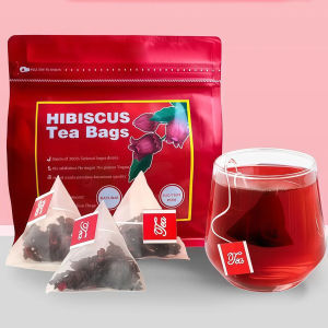 Hibiscus Tea Organic-100 Tea Bags100% Natural Hibiscus Flowers Herbal High  Tea Bags