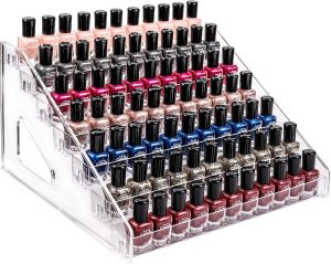 Pero Pero Organizer Acrylic Display Rack for Holder Sunglasses Organizer Essential Oils Holder Clear Eyeglasses Display Case Makeup Organizer