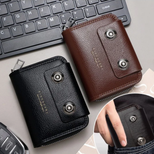 Card Holder Zipper Waterproof and Wear-resistant Card Case Anti-scratch Fashion Quick-fit Pocket