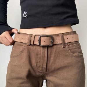 SIXIS Cổ điển Thắt lưng da lộn Đá mờ Đa năng Thắt lưng có khóa cài Hợp thời trang Thiết kế sang trọng Thắt lưng nữ Trang trí quần jean