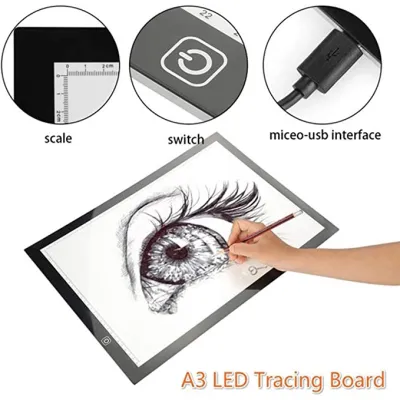 A3 LED Tracing Light Box | Ultra-Thin Light Pad for Drawing Sketching Copying | Graphic Tablet Board for Artists Students Kids | Art Drawing Gift Singapore