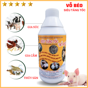 SIÊU TĂNG TỐC VỖ BÉO Tăng Trưởng Nhanh Bung Đùi Nở Ức Dày Sườn Đẹp Mã Chống Cắn Mổ - Chai 1lits