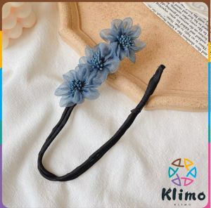 KLIMO Ladies Sweet Fashion Pearl Flower Coil Simple and Generous High-end Hairpin Semi-round Ball Head Artifact