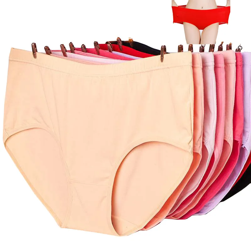Yingbao 3XL 4XL 5XL 60-150kg Panties Women Plus Size Cotton Soft