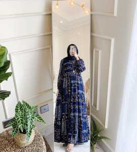Fya Shope - Pakaian Baju Gamis Wanita Muslimah Gamis Mewah Long Dress Gamis Syari Fashionable Baju Gamis Kondangan Elegant Modern Kekinian Gamis Maxi Justin / Best Seller / High Quality / Real Pict