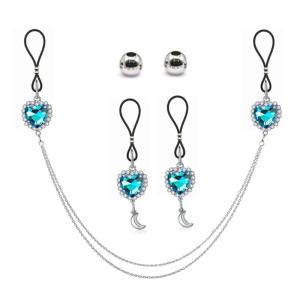 Pendant Nipple Rings with Chain NonPiercing Nipple Perfect for Everyday Wear and Special Occasion