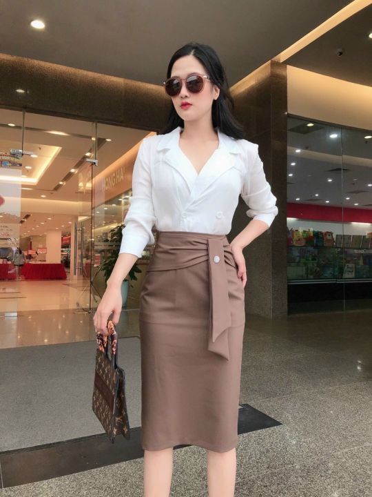 Các mẫu chân váy công sở đẹp phổ biến nhất hiện nay | ELLY - TOP 10 Thương  Hiệu Nổi Tiếng Việt Nam