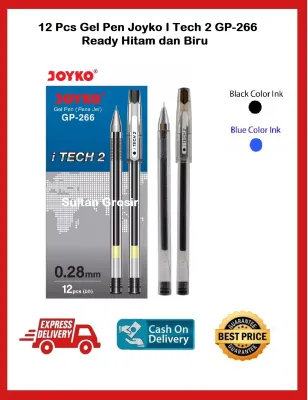 12 PCS GEL PEN JOYKO I TECH GP 266 / PULPEN GEL PEN I TECH 2 GP-266 028 MM
