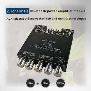 ZK-TB21 DIY Audio Bluetooth Amplifier 2.1 Channel – 160W*2 + 220W Subwoofer Home & Car