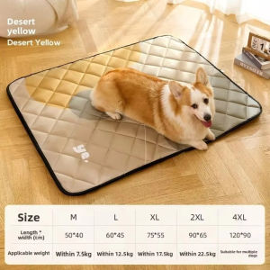 Lovinland All-Season Quilted Pet Mat Waterproof Urine-Proof Floor & Car Bed Mat for Cats & Dogs Foldable & Washable Pet Mat for Dog