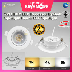 Led Eyeball 7w / Sport Light 7w 600Lumen Build In Led Driver 3k Warm White / Warna Cahaya 3k Kuning <Warranty 1 Year>