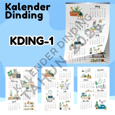 Kalender dinding aesthetic - wall callendar - kalender gantung 2026