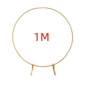 Round flower Arch Wedding Stand Flower Rack Circle Arch Gold Backdrop Easy to install European style wedding American style wedding