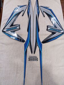 Bộ tem decal dán xe máy Honda Air Blade 2014 màu xanh dương zin thái siêu đẹp